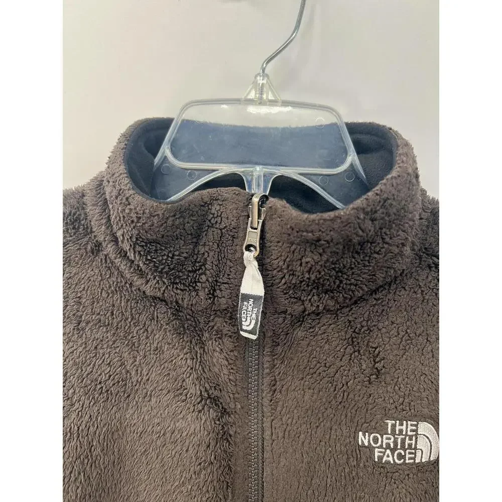 The North Face Women's Fleece Jacket Brown Full Zip‎ Soft Warm Medium